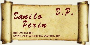 Danilo Perin vizit kartica